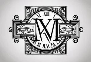 Simple Roman numerals of December 27th 1950 for a forearm tattoo idea
