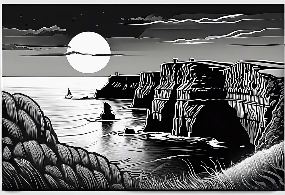 Celtic. Irish. Cliffs of Moher tattoo idea