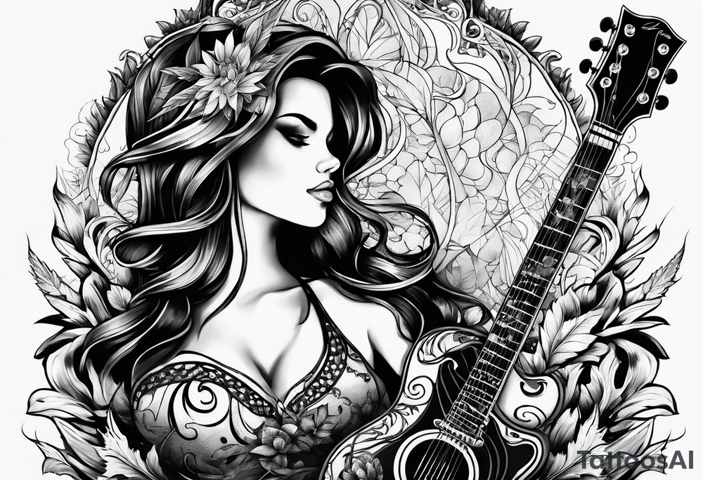smoking weed, novel, guitar tattoo idea