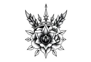 Majestic crown pineapple ,peach vagina,star anus ,diamonds tattoo idea
