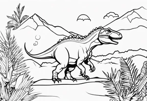 dinosaurs tattoo idea