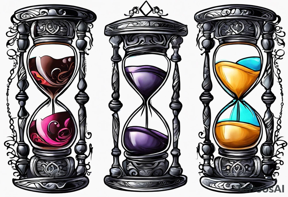 Hourglass tattoo idea