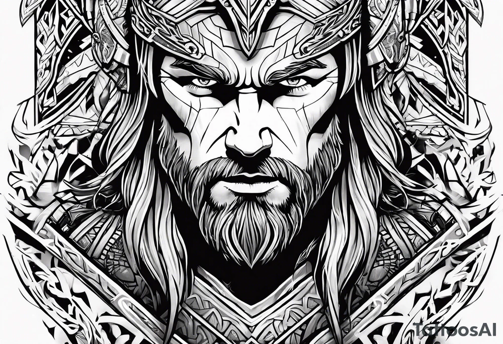 The Mighty Thor that looks like the Chris Hemsworth version tattoo idea