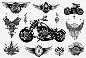 motorcycle handles tattoo idea