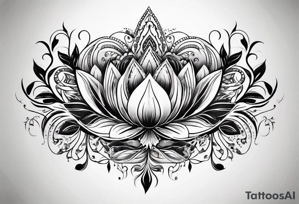 A thigh tattoo, symbol of strength and motherhood. tattoo idea