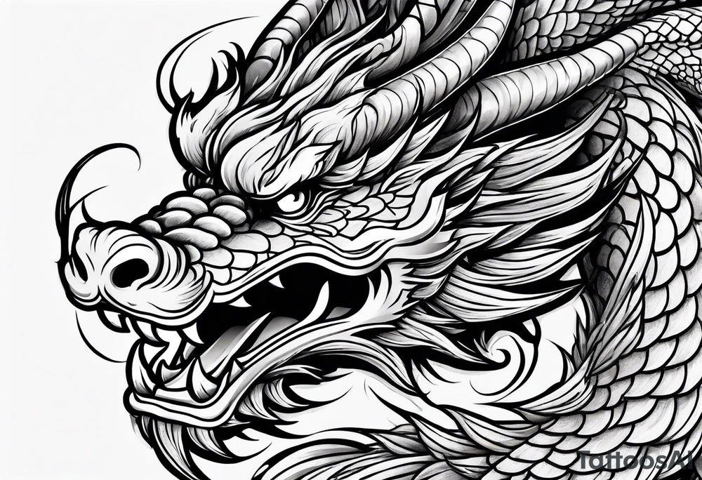 chinese dragon tattoo idea