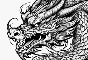 chinese dragon tattoo idea