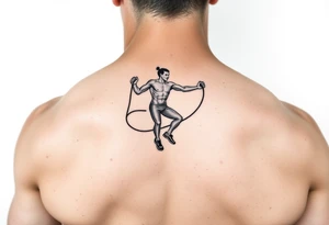 tattoo for fitness lovers, involve cardio and jumping rope tattoo idea
