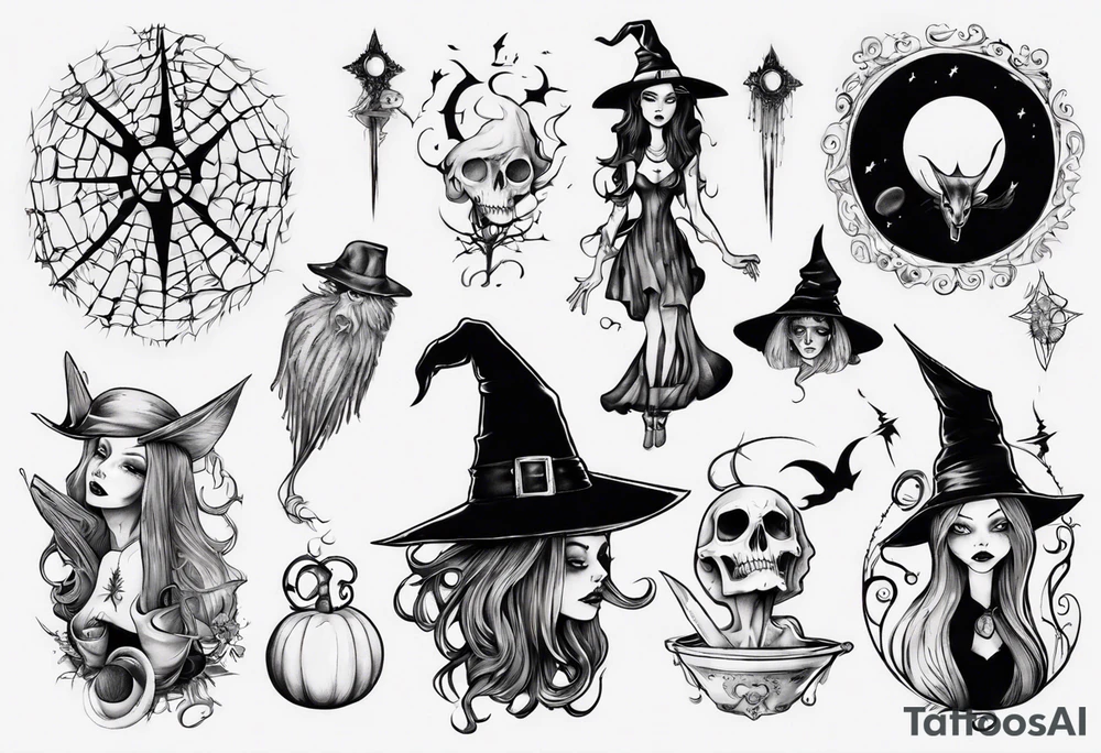 witch tattoo idea