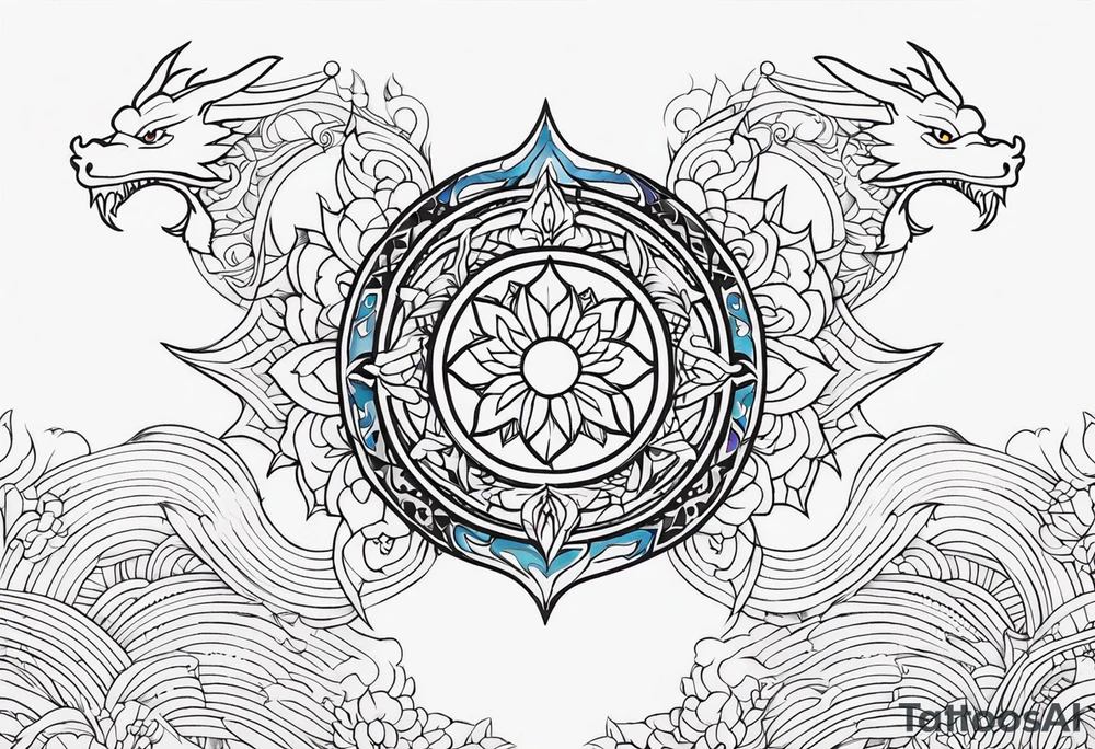 Dragon Mandala tattoo idea