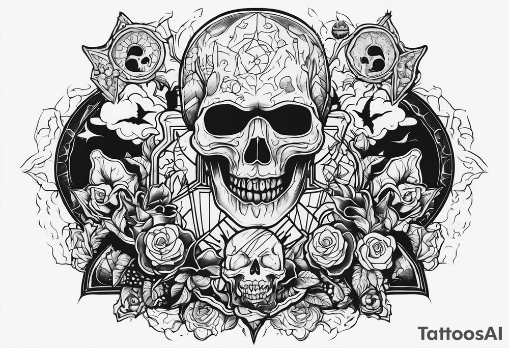 Horror themed tattoo idea