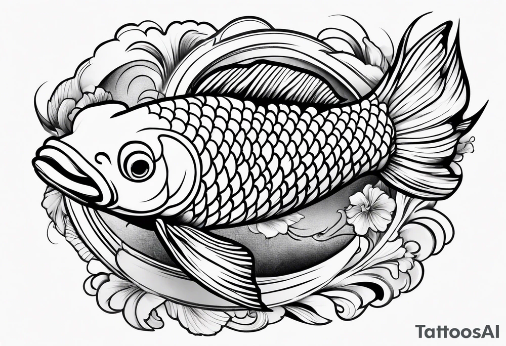 Koi fish tattoo idea