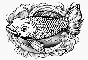 Koi fish tattoo idea