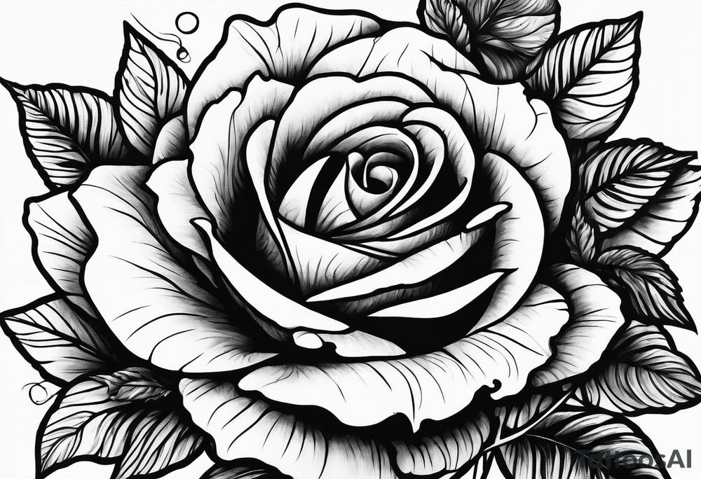 Dead rose tattoo idea