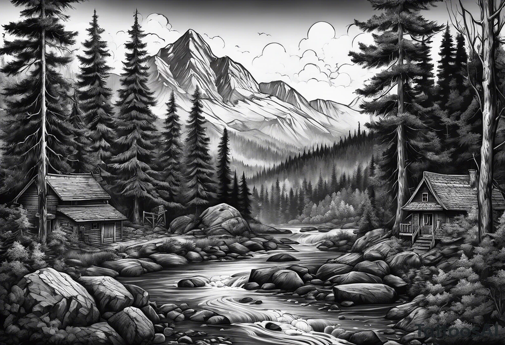 Dark Forest, Mine, Miner tattoo idea