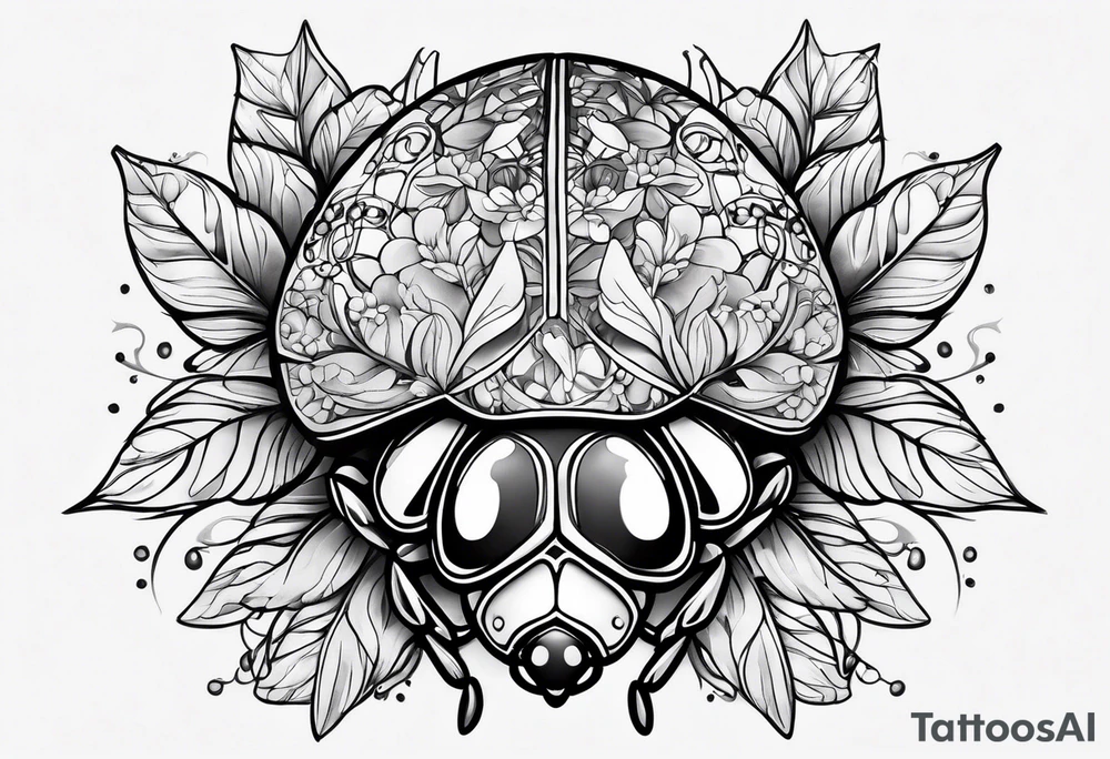 lady bug tattoo idea