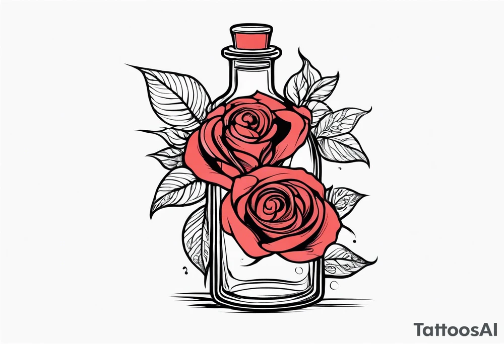 Rose 
Meer 
Flasche 
Dornen 
Seil
Kerze tattoo idea