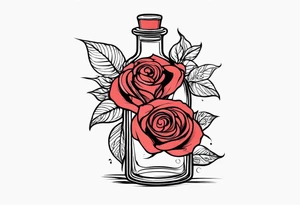 Rose 
Meer 
Flasche 
Dornen 
Seil
Kerze tattoo idea