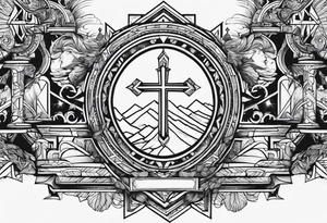Biblical refences, Bible verses, Jesus, war, journey tattoo idea
