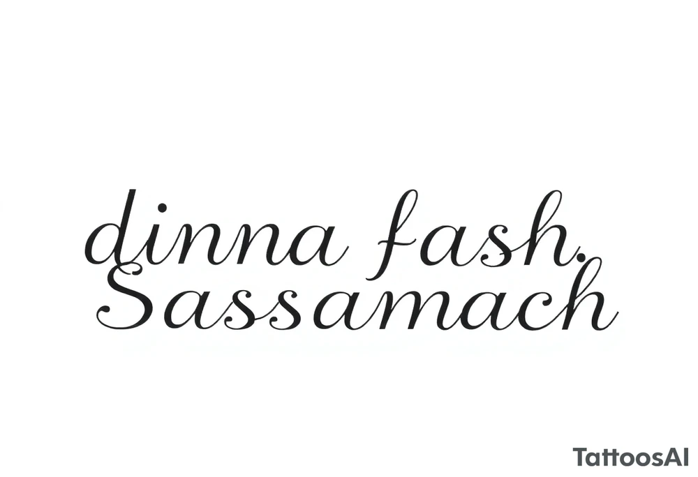 dinna fash. Sassanach tattoo idea