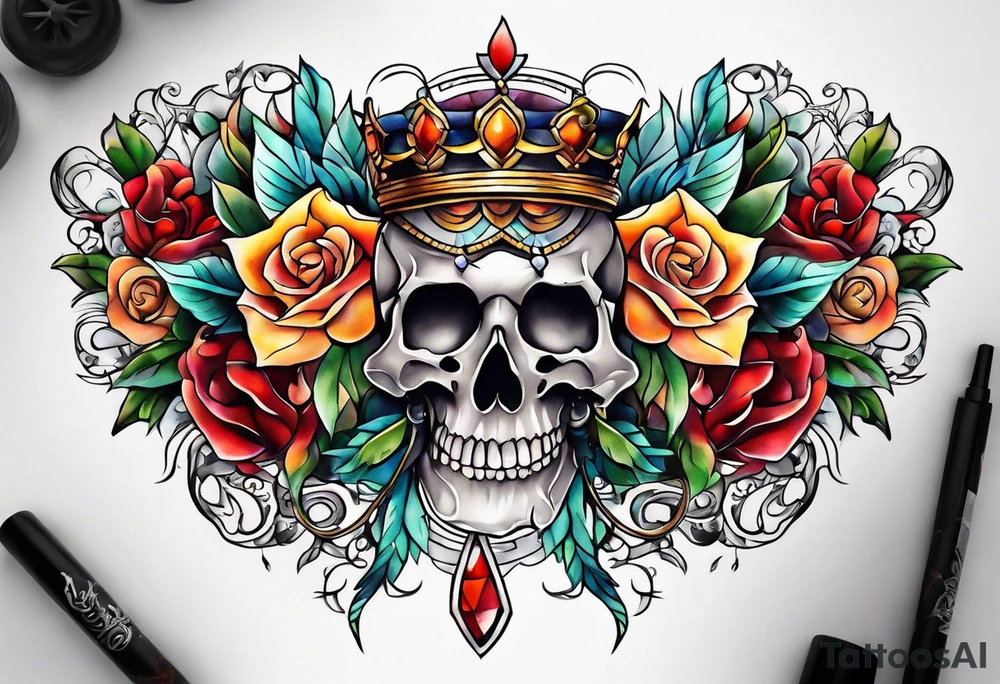 Chest piece tattoo idea