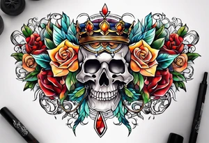 Chest piece tattoo idea