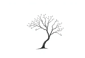 easy windy tree tattoo idea