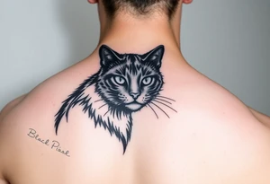 Black Cat tattoo idea