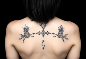 pineapple crowns diamonds vagina anus tattoo idea
