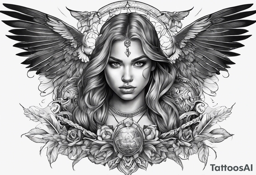 Innocence taken away by a brutal war and dark forces tattoo idea