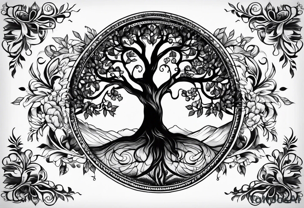 tree of life tattoo idea