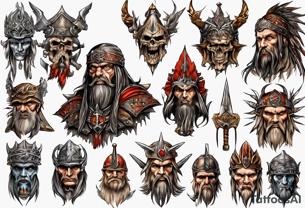 pagan warlord tattoo idea