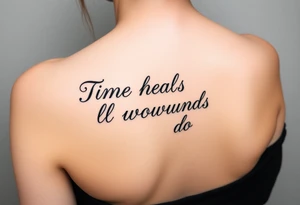 Time heals all wounds down tattoo idea