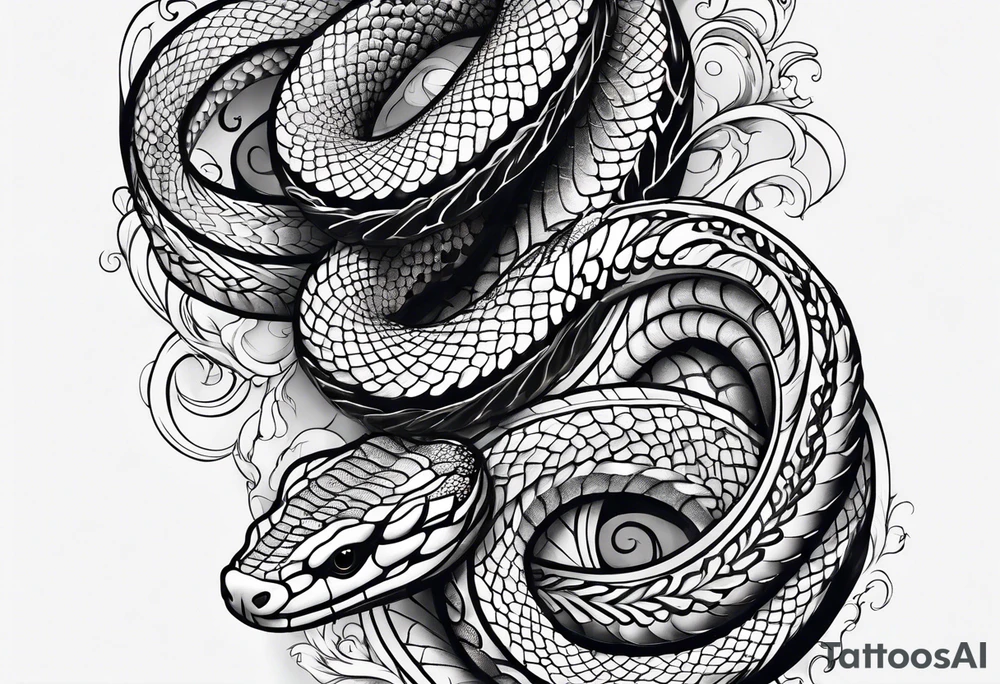 Snake tattoo tattoo idea