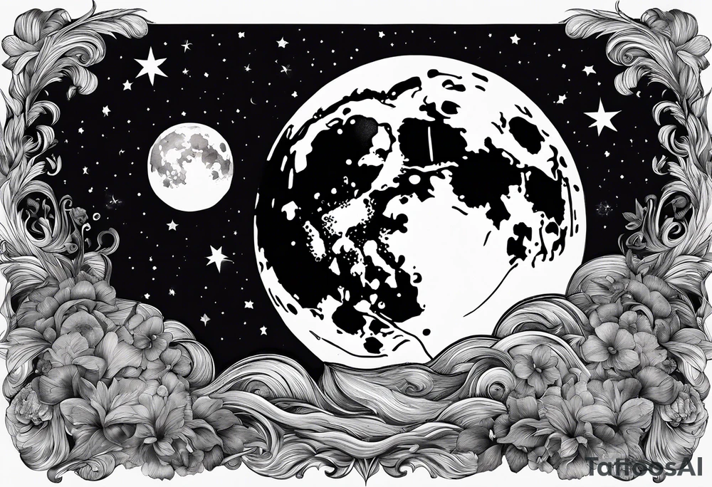 Goodnight moon and goodnight you, when you're all that I think about tattoo idea