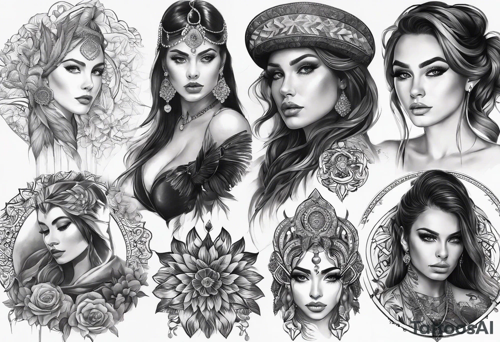 Царь давит 4 строитель на коне tattoo idea