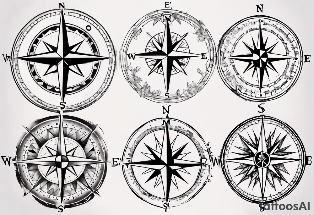 Compass tatoo tattoo idea