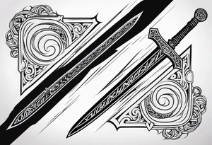 Valhalla sword tattoo idea