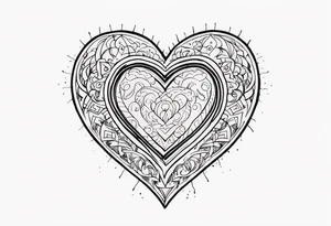heart tattoo that says “Gift from my mother
Curse from my pops” tattoo idea
