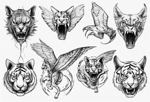 Flying tiger tattoo idea