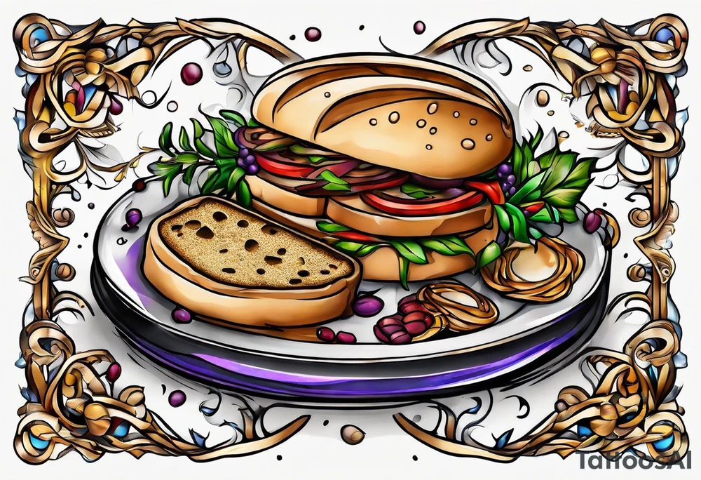 breaking bread tattoo idea