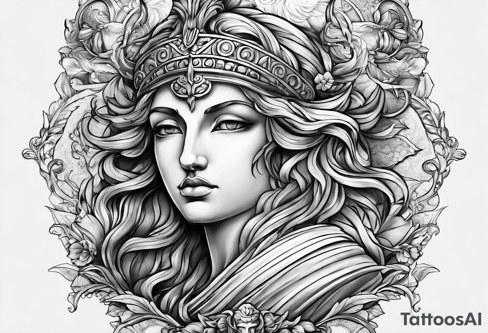 chasing my dreams, not giving up, hard work, dedication, focus, heart broken, recovered, pushing hard, got broke and gained again. I like greek gods tattoo idea