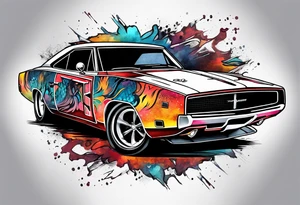 Dodge charger tattoo idea