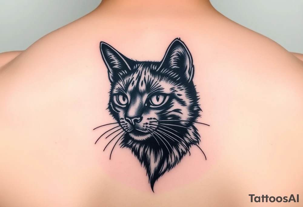 Black Cat tattoo idea