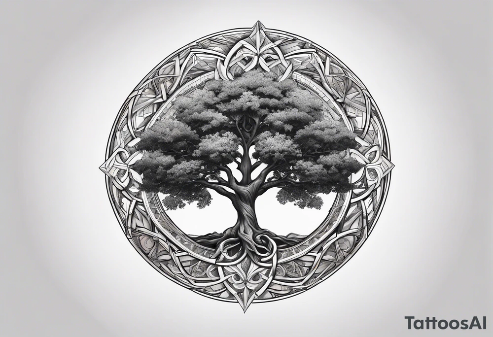 This ash tree was the Tree of Life that held Nine Worlds and connected everything in the universe. tattoo idea