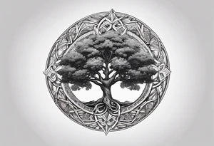 This ash tree was the Tree of Life that held Nine Worlds and connected everything in the universe. tattoo idea