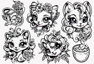 Lisa Frank cherry tattoo idea