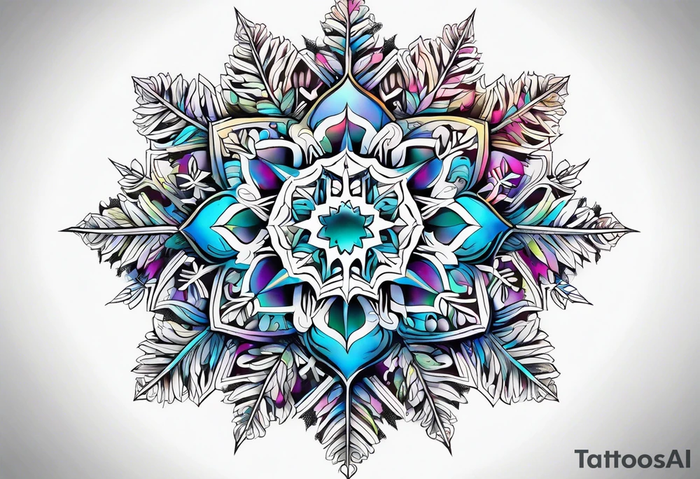 snowflakes tattoo idea
