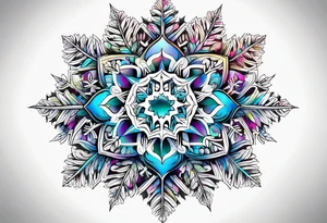 snowflakes tattoo idea