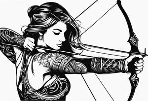 Bow and Arrow tattoo idea